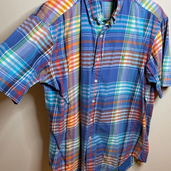 Ralph Lauren Plaid Multicolor Button Down Size M - Picture 2 of 5